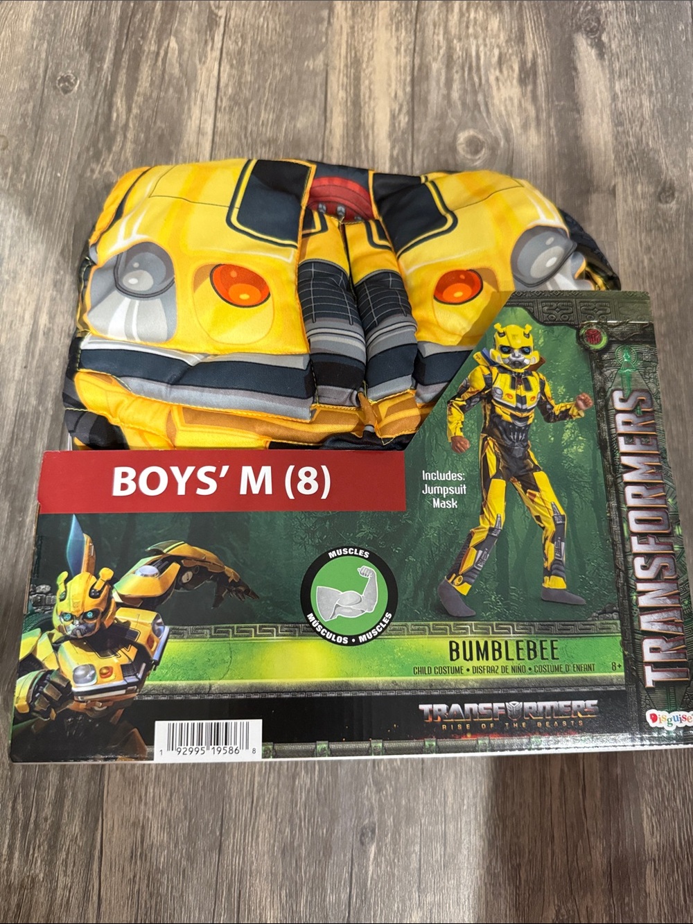 Bumblebee Transformers Boys' Yellow Halloween Costume - Size M (8)